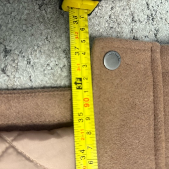 Mia Melon NWOT wool blend classic hooded Tan Utility Jacket / winter jacket - Picture 9 of 15